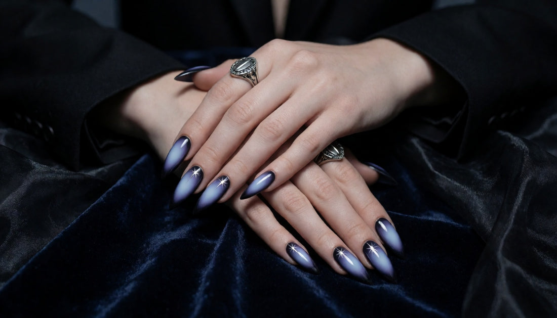 Velvet Lavender Aura Nails: 2026's Dreamiest Stiletto Trend