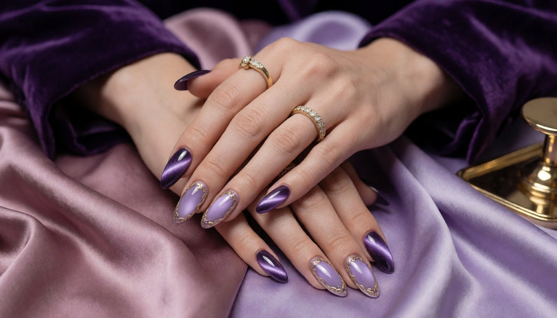 Plum Velvet Cat-Eye Nails: 2026's Dreamiest Chrome Trend