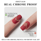 PERFECT COLOR Non-Stick Matte Top Coat – Anti-Stick No-Wipe Velvet Finish