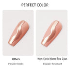 PERFECT COLOR Non-Stick Matte Top Coat – Anti-Stick No-Wipe Velvet Finish