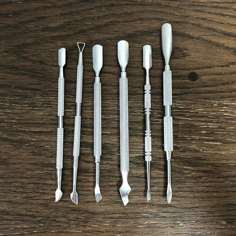 Lurayee Stainless Steel Cuticle Pusher & Gel Polish Scraper