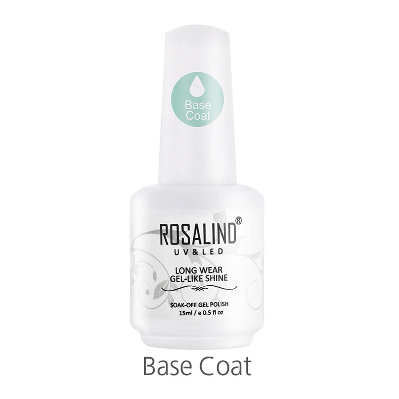 ROSALIND 15ML Nail Dehydrator Gel Polish Nail Primer No Need Curing Air Dry For Nails Art Base Top Coat Long Lasting Gel Lacquer