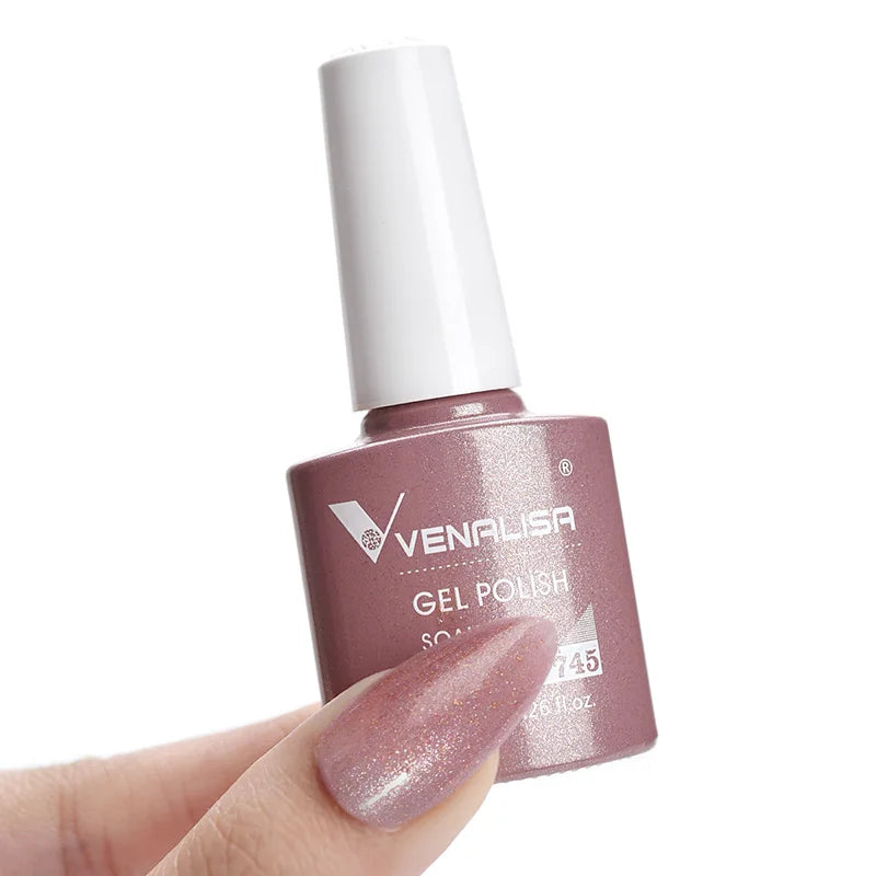 VENALISA Nail Gel Polish Range – No-Wipe Top, Matte Top & Base Coat, 100+ Colors