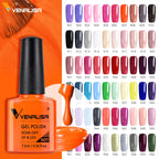VENALISA Nail Gel Polish Range – No-Wipe Top, Matte Top & Base Coat, 100+ Colors