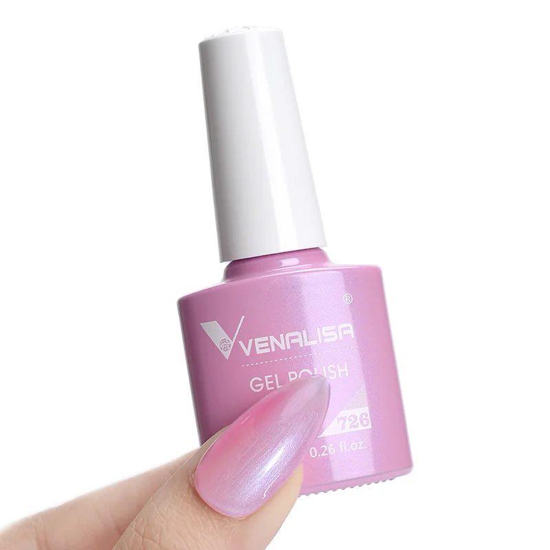 VENALISA Nail Gel Polish Range – No-Wipe Top, Matte Top & Base Coat, 100+ Colors