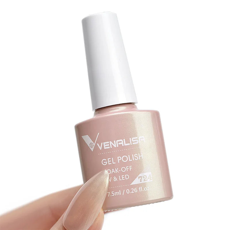 VENALISA Nail Gel Polish Range – No-Wipe Top, Matte Top & Base Coat, 100+ Colors