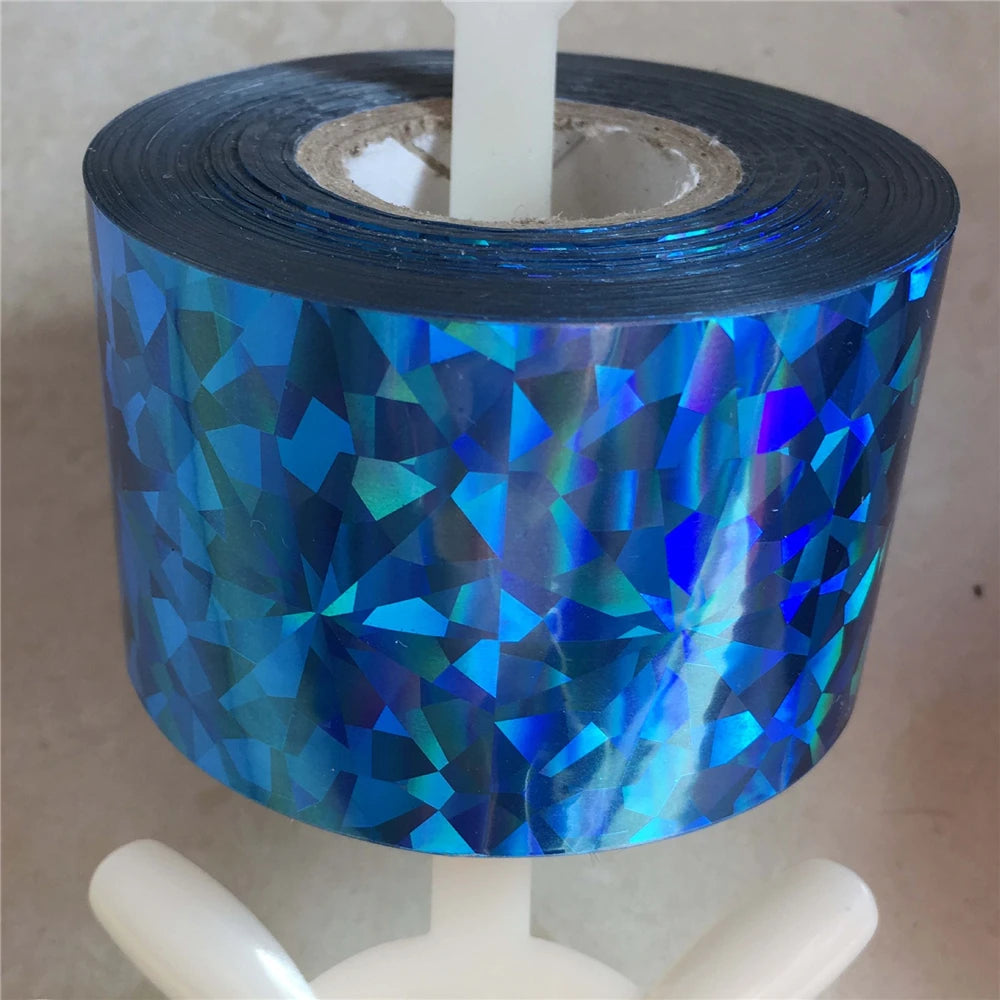 Mezerdoo Holographic Chameleon Nail Foil Roll – Full-Cover Transfer Sticker, 8 Colors