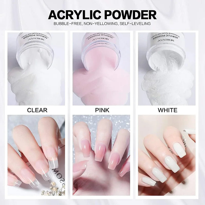 Acrylic Powder Liquid Monomer – Non-Yellowing Nail Extension & Carving Liquid