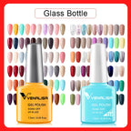 VENALISA Nail Gel Polish Range – No-Wipe Top, Matte Top & Base Coat, 100+ Colors