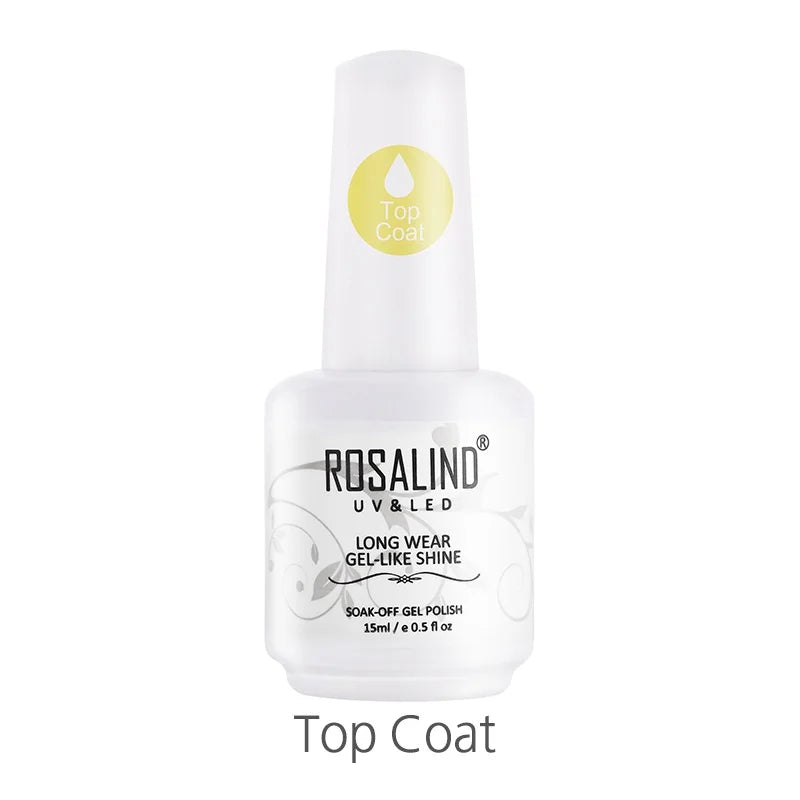 ROSALIND 15ML Nail Dehydrator Gel Polish Nail Primer No Need Curing Air Dry For Nails Art Base Top Coat Long Lasting Gel Lacquer