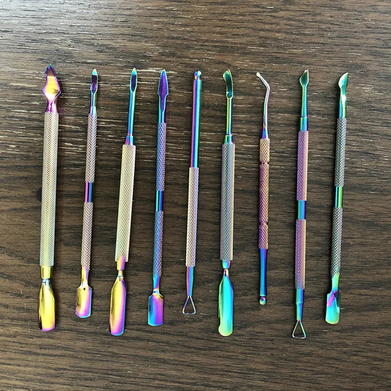 Lurayee Stainless Steel Cuticle Pusher & Gel Polish Scraper