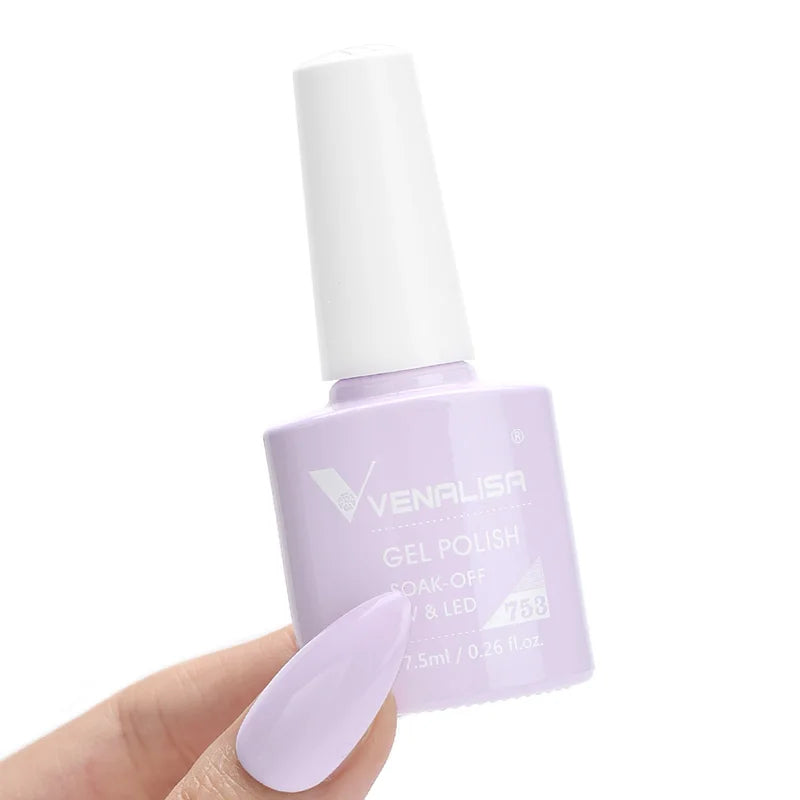 VENALISA Nail Gel Polish Range – No-Wipe Top, Matte Top & Base Coat, 100+ Colors