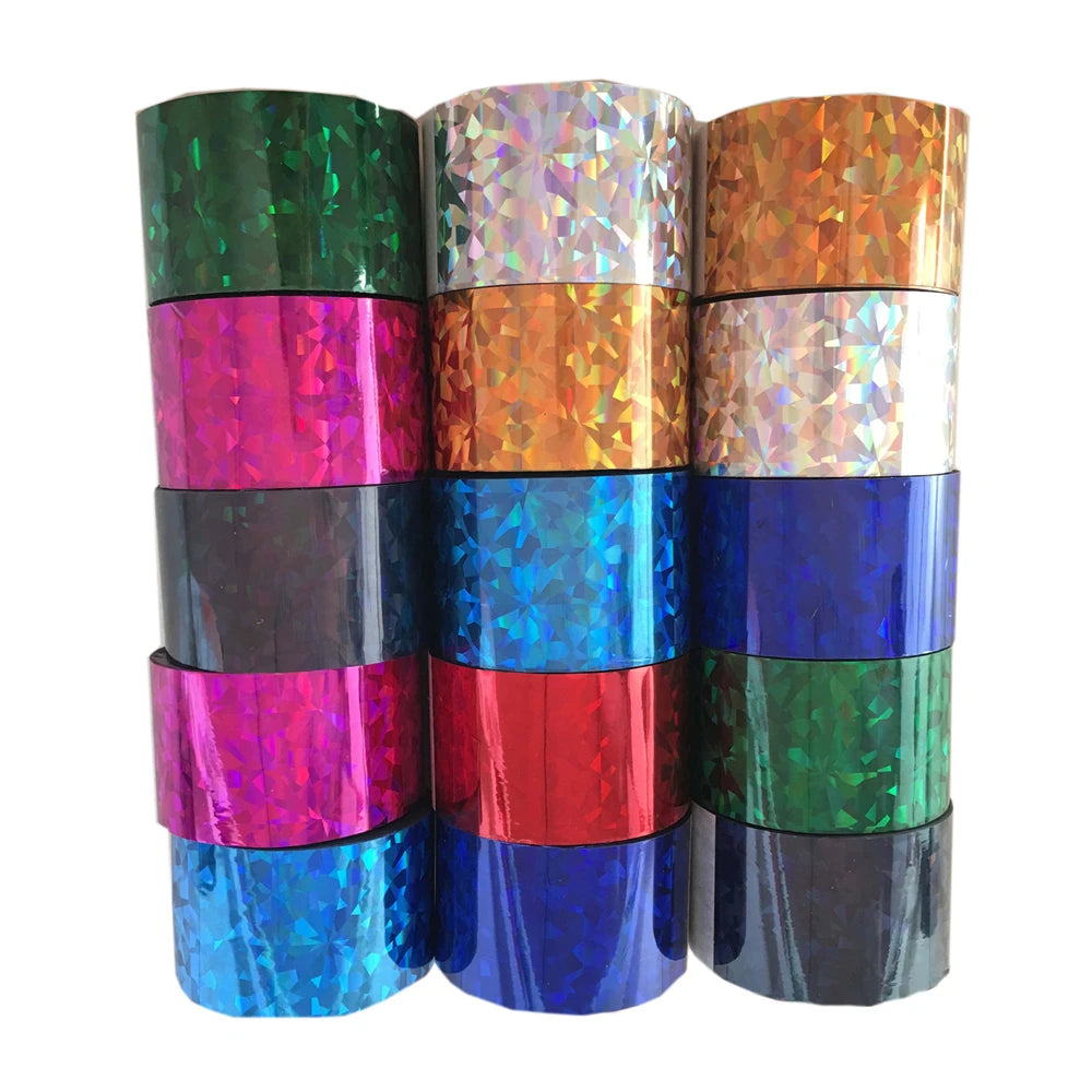 Mezerdoo Holographic Chameleon Nail Foil Roll – Full-Cover Transfer Sticker, 8 Colors