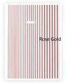3D Flexible Metal Wave Stripe Nail Stickers – Multi-Size Chrome Line Tape, 5 Colors