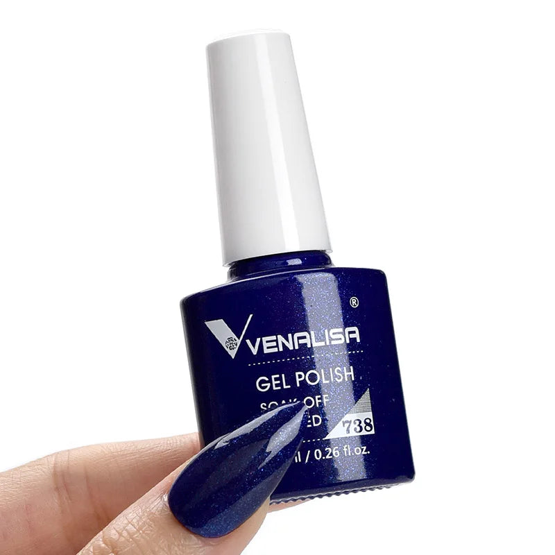 VENALISA Nail Gel Polish Range – No-Wipe Top, Matte Top & Base Coat, 100+ Colors