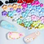MAFANAILS 3D Acrylic Flower Nail Decorations – Mixed Pearl & Gold Bead Set, 500pcs