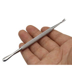 Double-Ended Stainless Steel Cuticle Pusher & Dead Skin Scraper