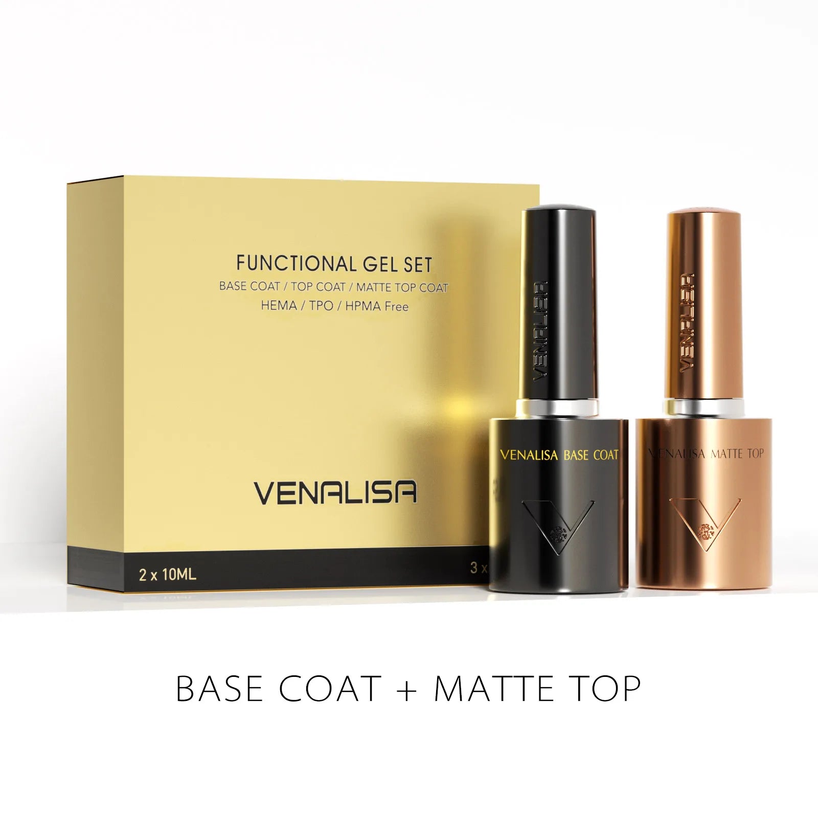 VENALISA HEMA/TPO-Free Nail Gel Polish VIP Kit – Ultra Glossy Diamond Top Coat