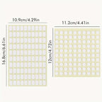 Clear Nail Adhesive Tabs Set – Round & Oval Double-Sided Glue Stickers, 200pcs