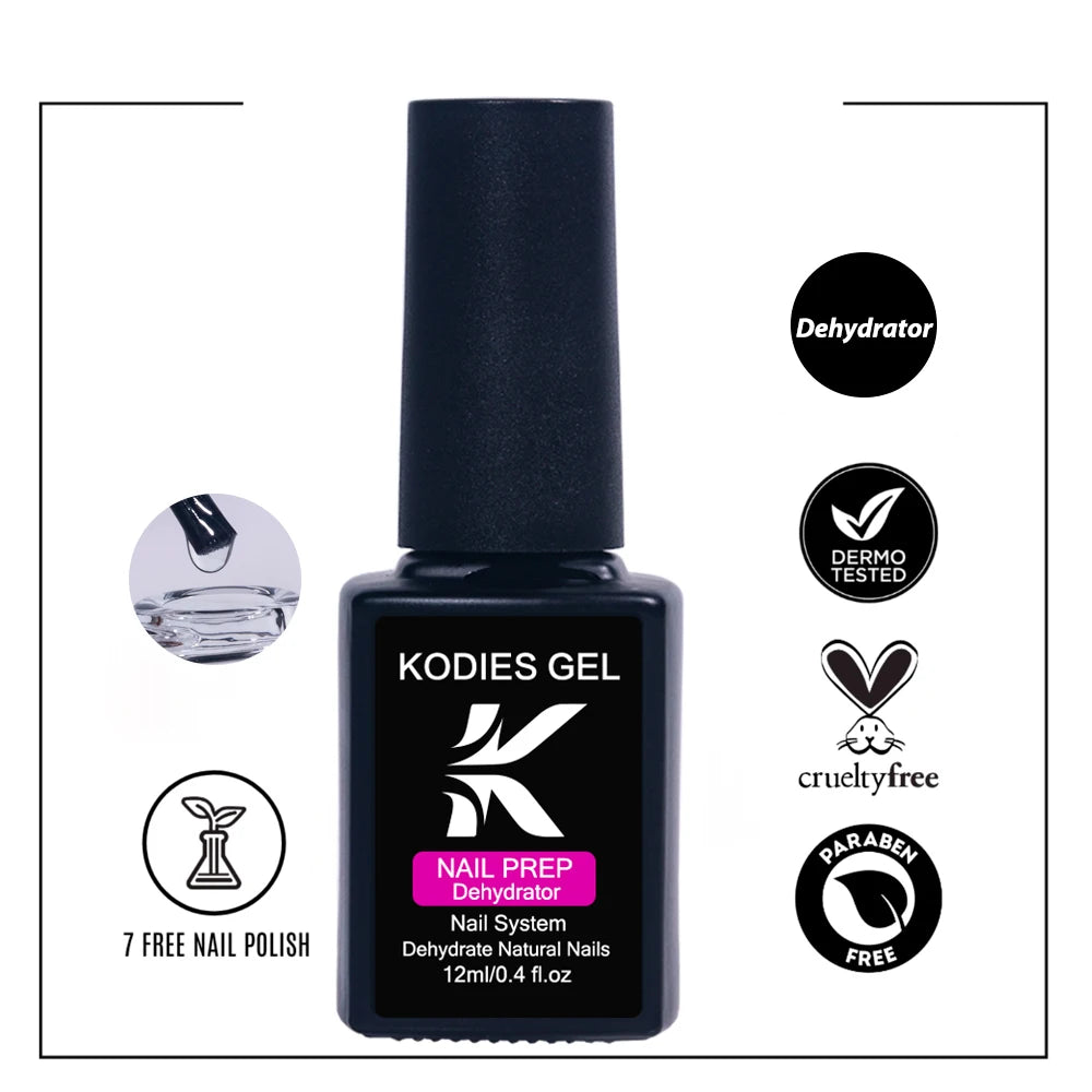 KODIES GEL Nail Primer Prep Dehydrator for Acrylic UV Gel Nail Polish System 12ML Strong Enhance Base Ultrabonder Super Bonder