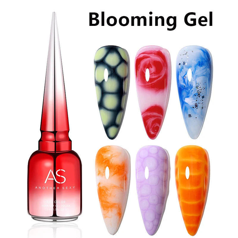 AS Gel Polish Line – Foil Transfer Gel, Top Coats & Base Gel, 15ml