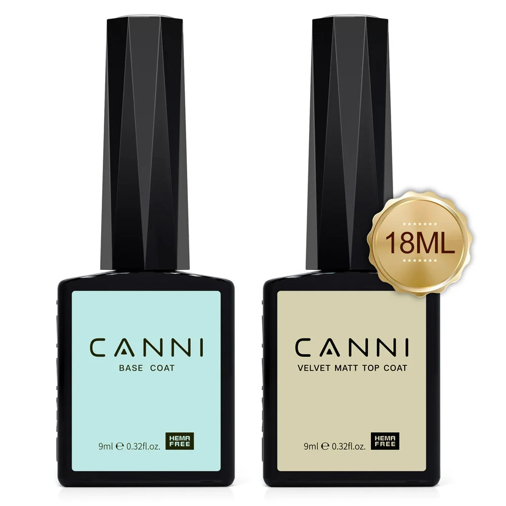 CANNI Diamond Top Coat Kit – HEMA/TPO-Free Ultra Gloss Non-Wipe Gel