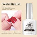 BORN PRETTY Peel Off Base Gel & Super Top Coat – Soak-Off Gel Polish System