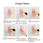 Transparent Double-Shaped Nail Extension Mold System – 6 Shapes, 120 Pieces