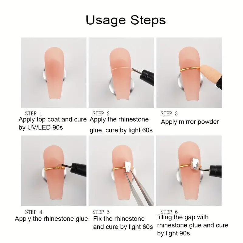 Transparent Double-Shaped Nail Extension Mold System – 6 Shapes, 120 Pieces