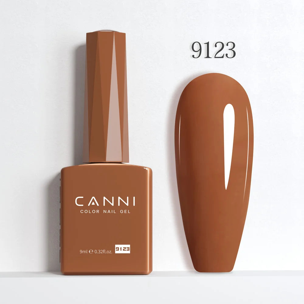 CANNI 9ml Gel Nail Polish 144Colors HEMA/TPO FREE Gorgeous Color Full Coverage Soak Off UV LED Semi Permanent Gel Varnish  Nails