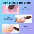 Kolinsky Nail Brush – 3D Acrylic Carving & Gel Liner Drawing Pen