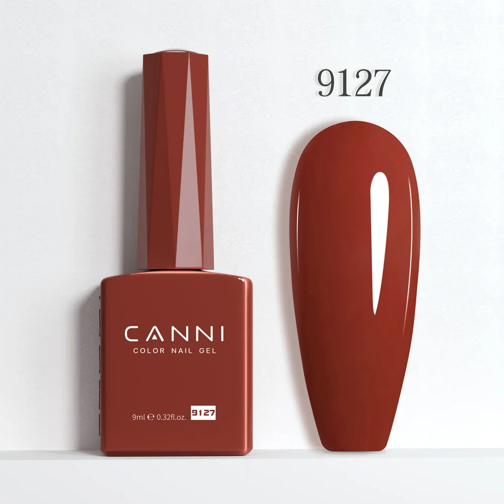 CANNI 9ml Gel Nail Polish 144Colors HEMA/TPO FREE Gorgeous Color Full Coverage Soak Off UV LED Semi Permanent Gel Varnish  Nails