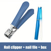 Blue Nail File Box