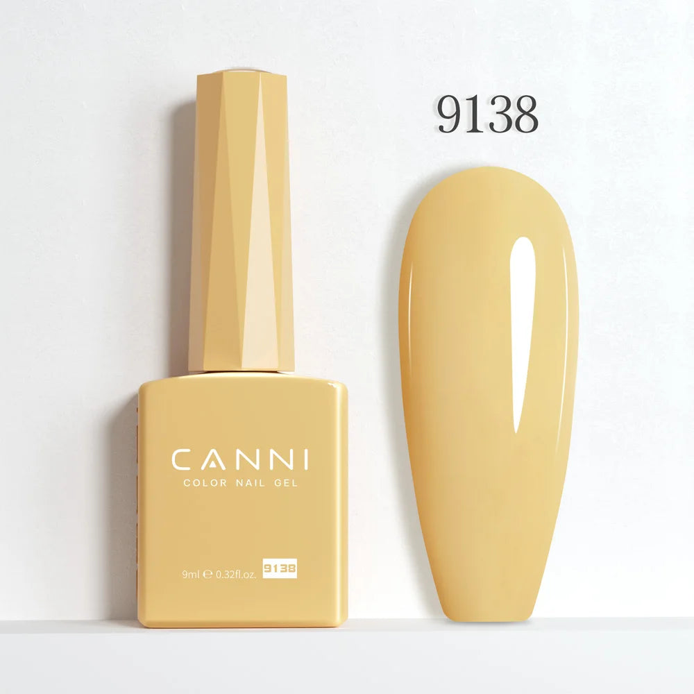 CANNI 9ml Gel Nail Polish 144Colors HEMA/TPO FREE Gorgeous Color Full Coverage Soak Off UV LED Semi Permanent Gel Varnish  Nails