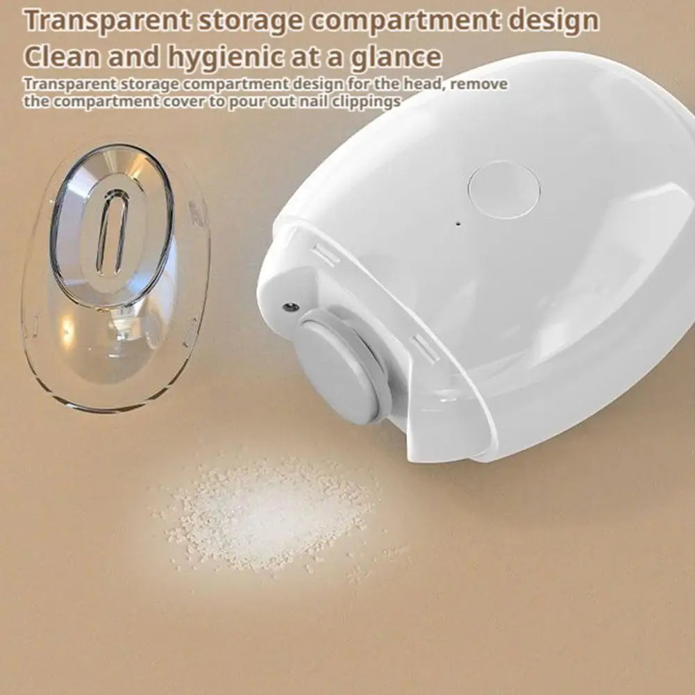 Electric Nail Trimmer with LED Light – Rechargeable Manicure Tool for All Ages