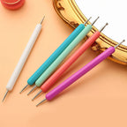 JEARLYU 2-Way Nail Dotting Pen Set – Carving & Drawing Tools, 5 Pieces