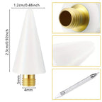 Acrylic Handle Nail Rhinestone Picker – Dual-End Wax Dotting Pen