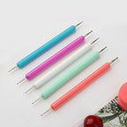 JEARLYU 2-Way Nail Dotting Pen Set – Carving & Drawing Tools, 5 Pieces