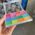 16-Grid Gradient Nail Powder Palette – High-Saturation Matte Ombré Set