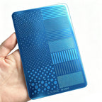 Kawaii Polka Dot Stripe Nail Stamping Plate – Wave Point Line Template