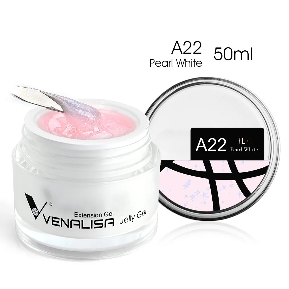 Venalisa 50ml TPO FREE Rose Pink Jelly Gel Extension Nail Salon Professiona Used Self Leveling Transparent Gel Nail Gel Polish