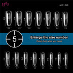 BNG French Dual Nail Forms – Reusable Poly Extension Gel Molds, 15 Sizes, 150pcs