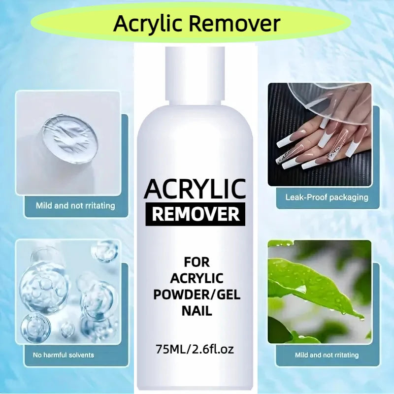 75ml Professional Acrylic & Gel Nail Polish Remover Liquid