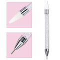 Crystal Handle Double-End Nail Dotting Pen – Gem, Bead & Rhinestone Picker
