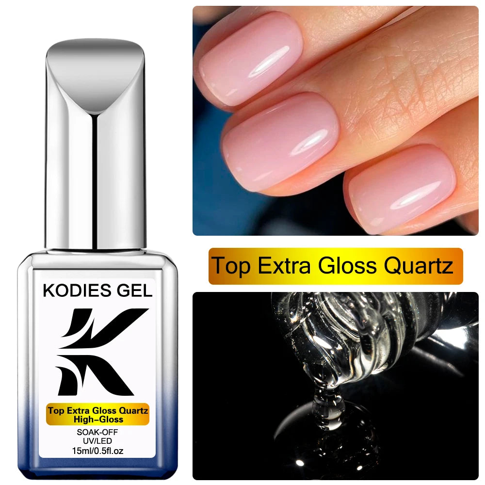 KODIES GEL Matte Top Coat – Strong Velvet Matt Gel Finish Sealer