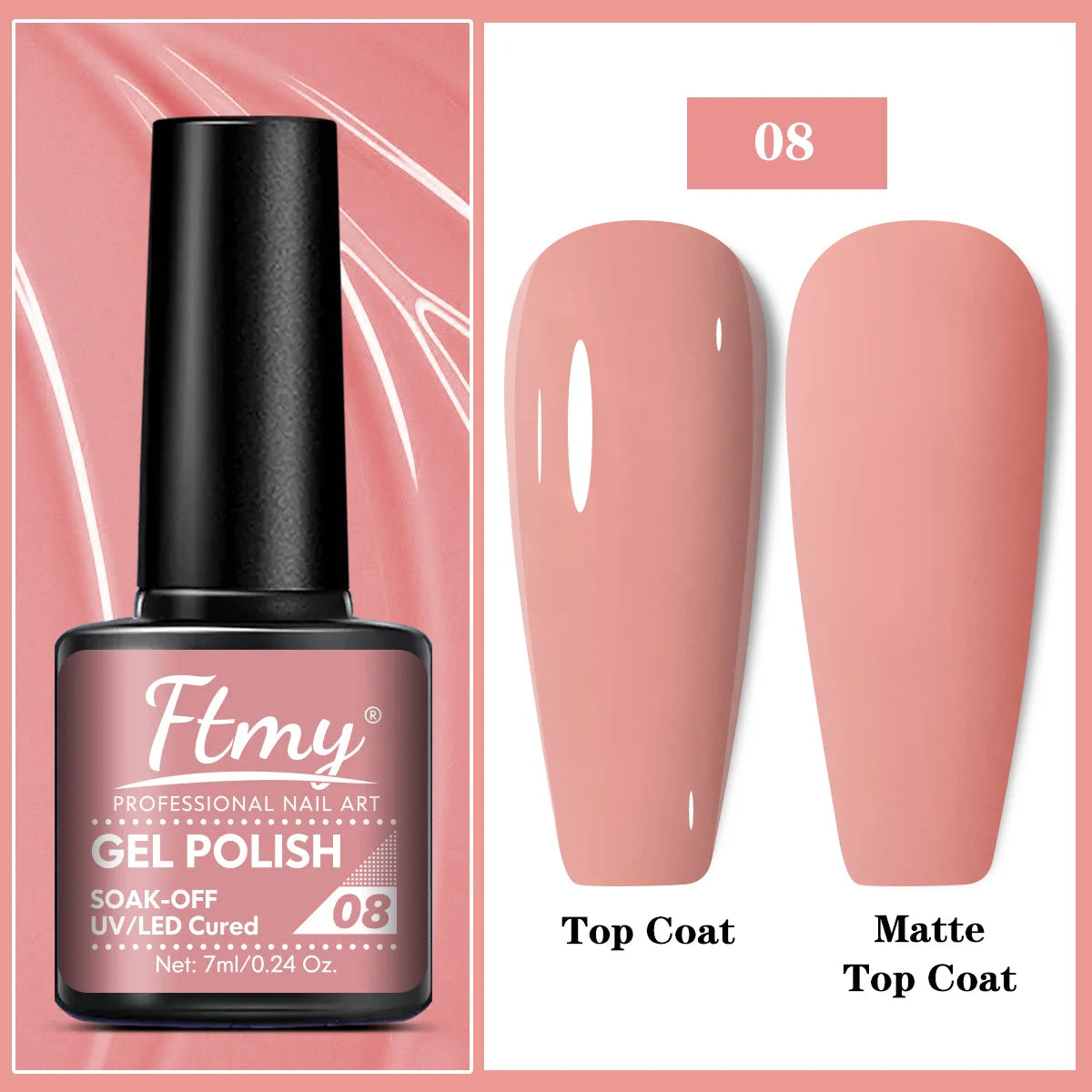 1pcs Colors Bright and Vibrant Gel Nail Polish - Perfect for Spring and Summer Manicures - UV/LED Soak Off Varnish for DIY Nail