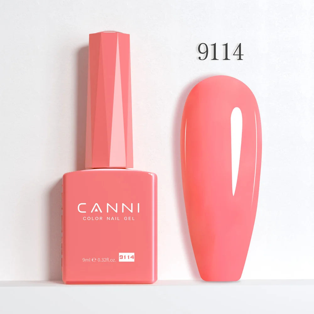 CANNI 9ml Gel Nail Polish 144Colors HEMA/TPO FREE Gorgeous Color Full Coverage Soak Off UV LED Semi Permanent Gel Varnish  Nails