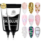 BORN PRETTY Nail Rhinestone Gel – Super Adhesive 3D Jewelry & Powder Gel