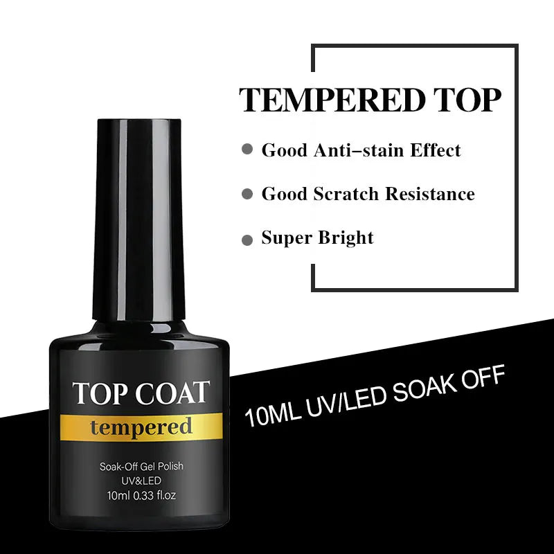 NAILCO Tempered Top Coat – Matte, Base, Blooming & Reinforce Gel Range