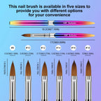 Kolinsky Nail Brush – 3D Acrylic Carving & Gel Liner Drawing Pen